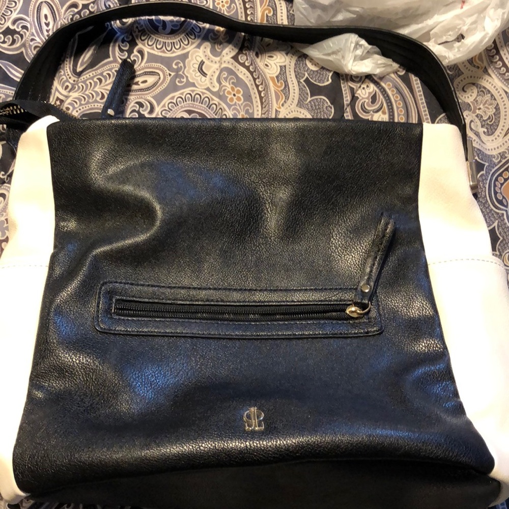Black and white purse